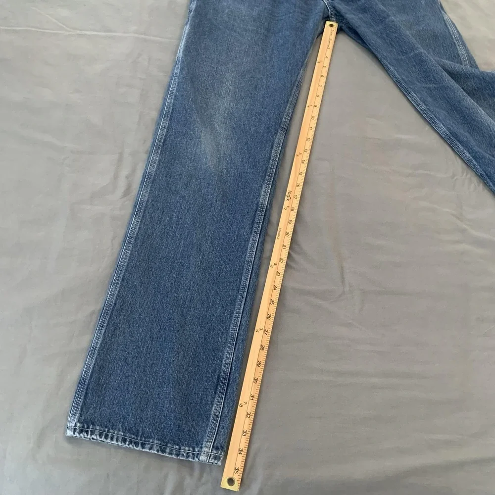 Key Carpenter Jeans Mens 38x36 Blue Medium Wash Relaxed Straight Denim Pants